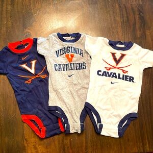 Virginia Cavaliers Baby Onesies - set of 3